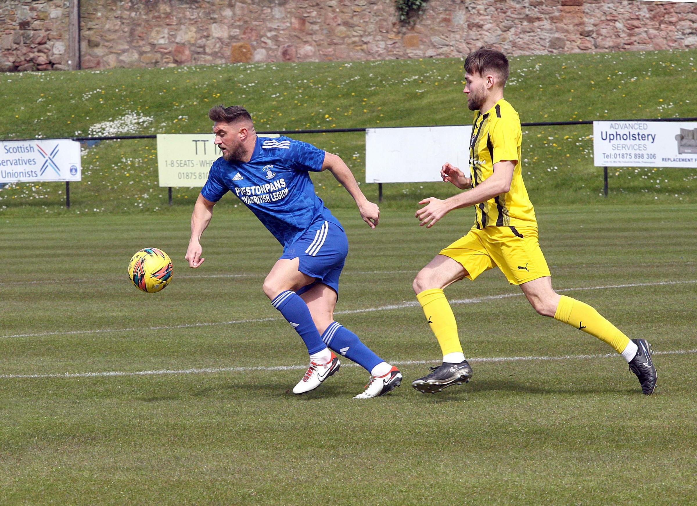 Preston Athletic (blue) host Whitehill Welfare