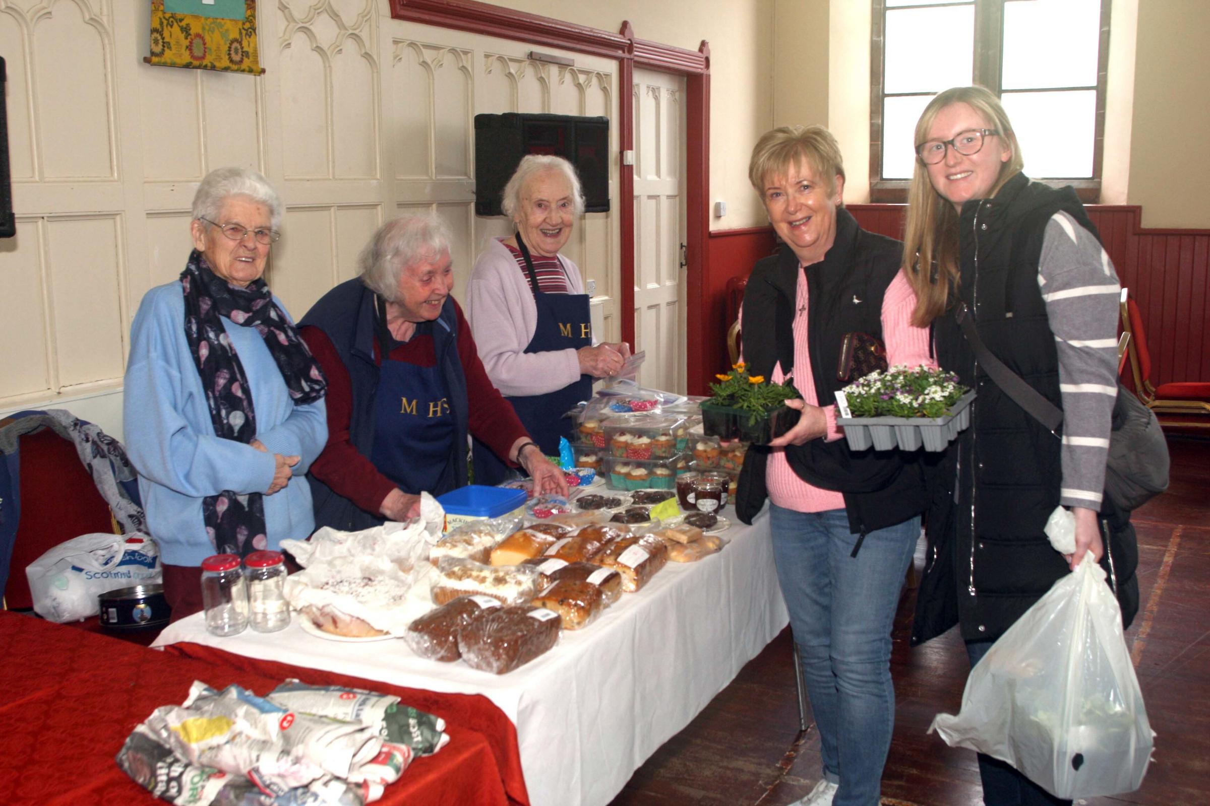 The cake and candy stall was a popular feature of Musselburgh Horticultural Societys plant sale