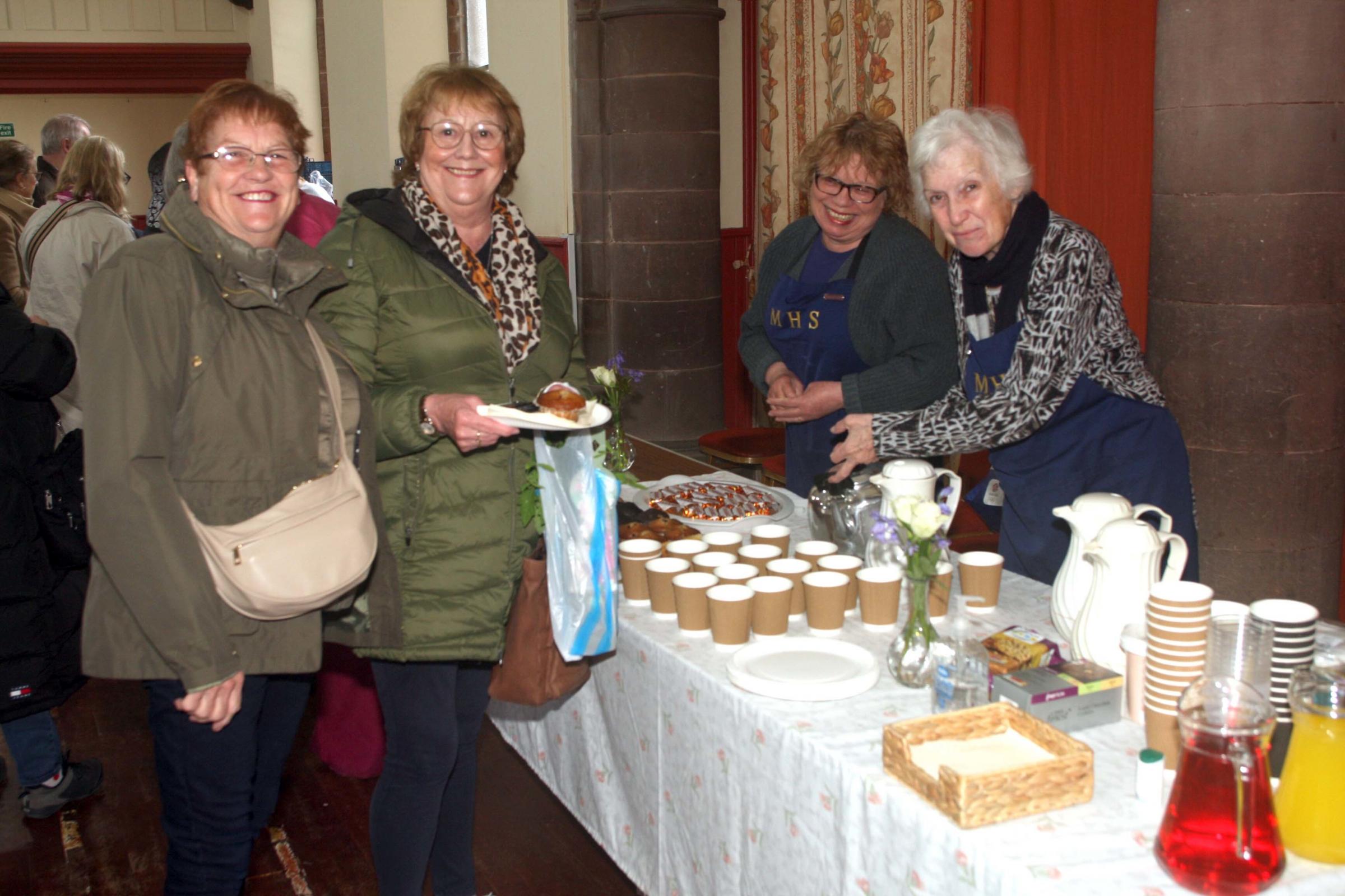 Visitors to Musselburgh Horticultural Societys annual plant sale get ready to enjoy a cuppa 