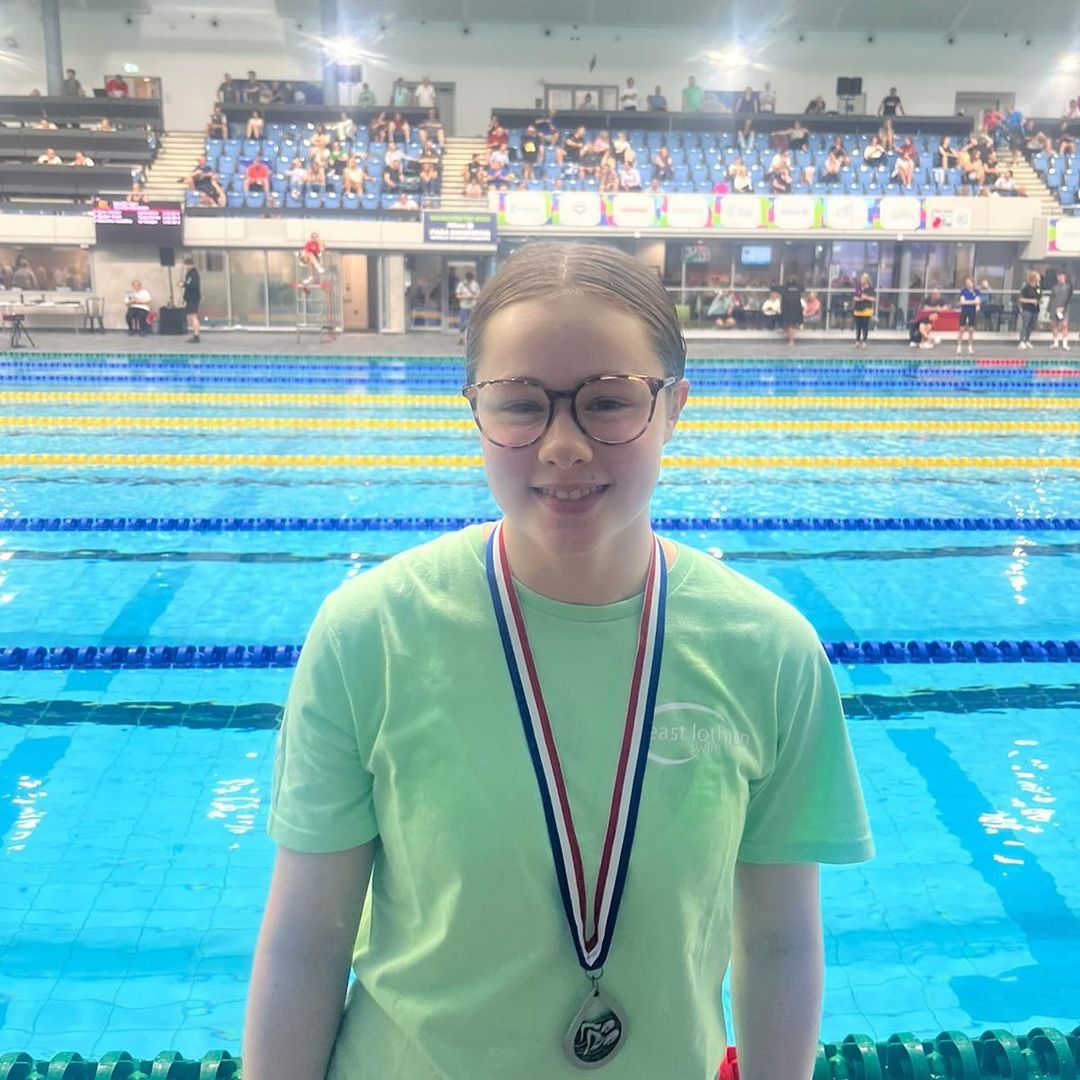 Alice Finlay returned from Manchester with a silver medal