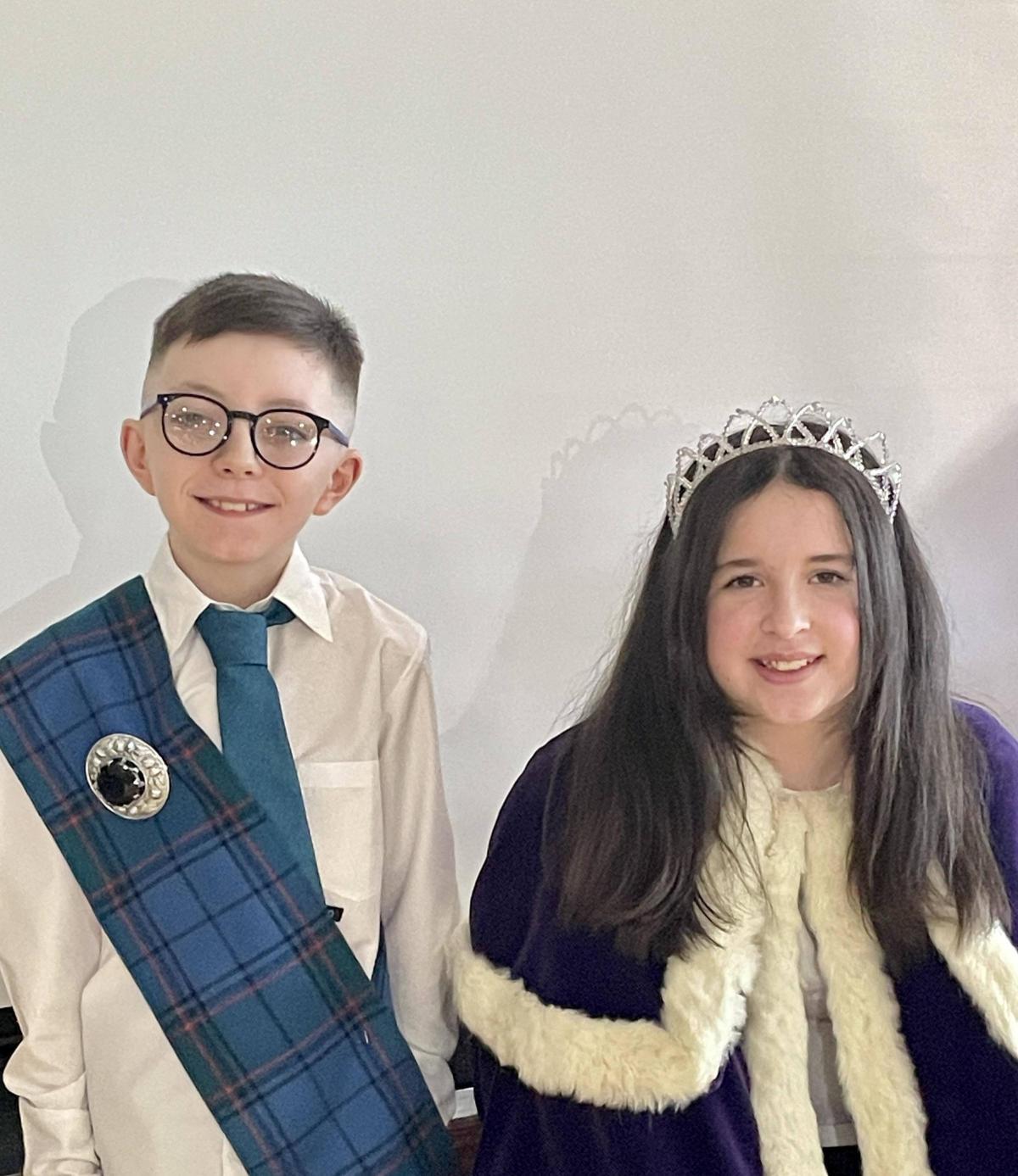 Tranent Gala queen Niamh Ritchie and consort Riley-James Preston