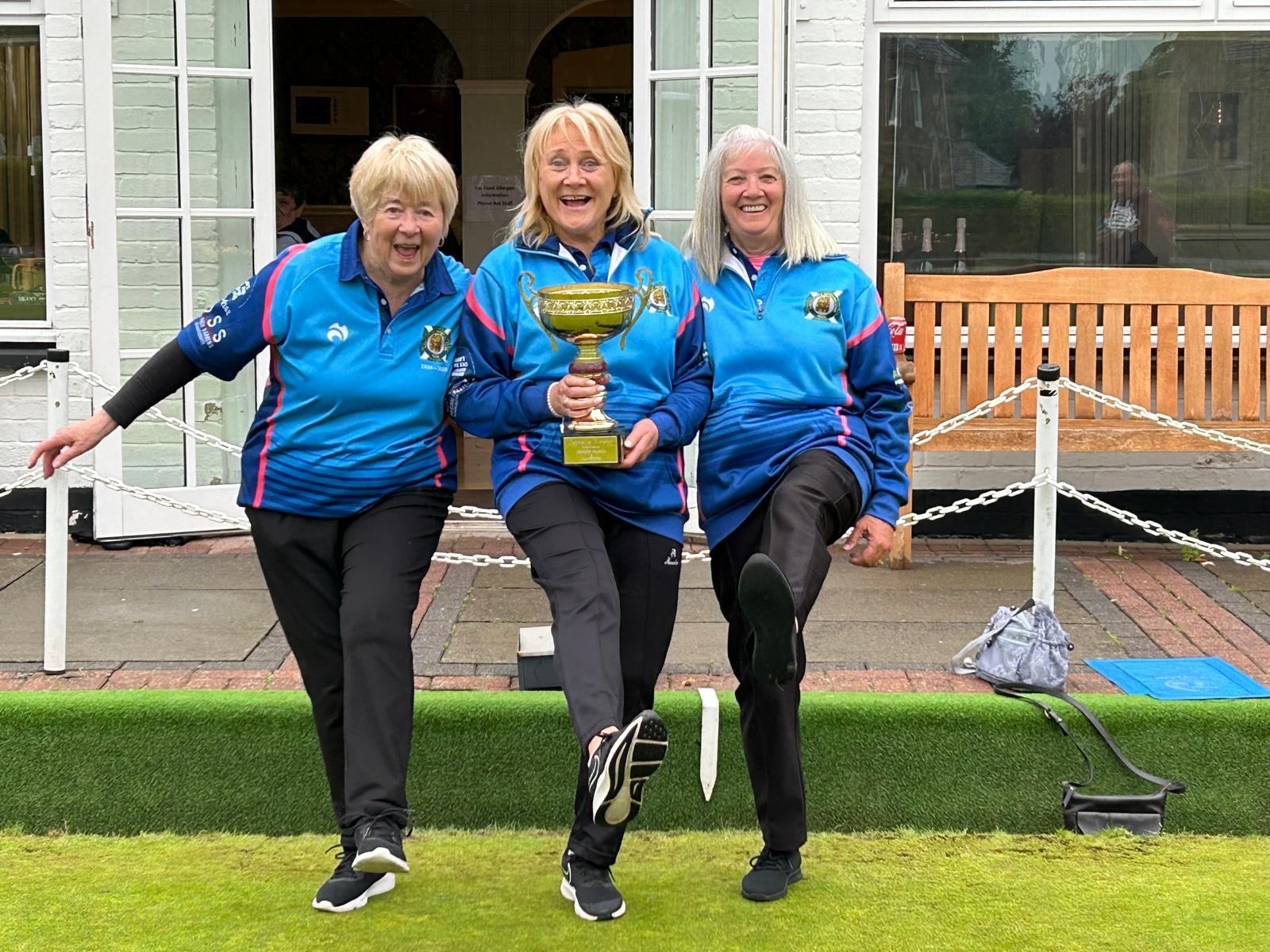 Jean Russel, Janet Fairnie and Mags Thomson, of Port Seton, celebrated success in Haddington