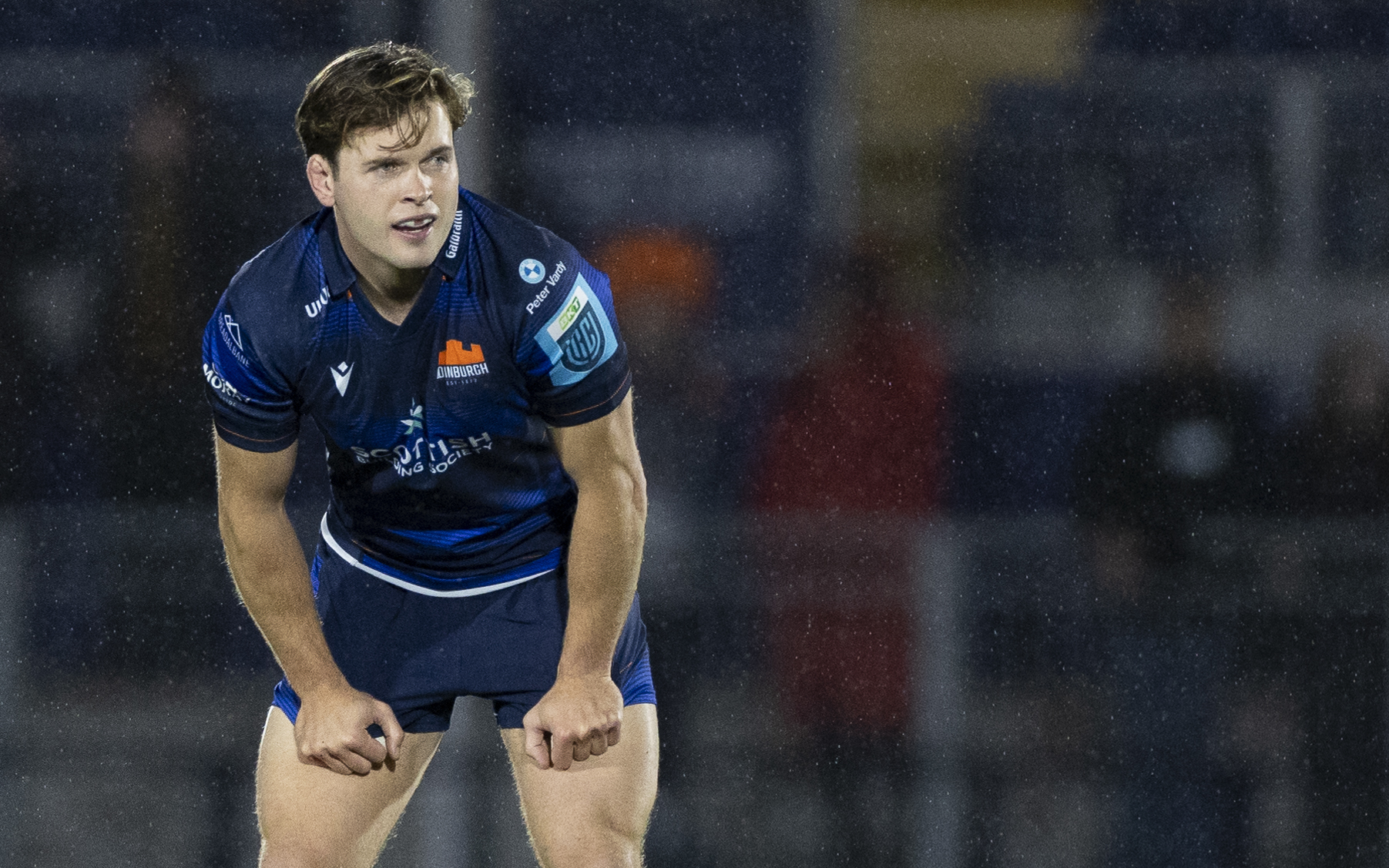 EDINBURGH, SCOTLAND - OCTOBER 06: Edinburghs Chris Dean in action during a pre-season friendly between Edinburgh Rugby and Bath at the Hive Stadium, on October 06, 2023, in Edinburgh, Scotland. (Photo by Ewan Bootman / SNS Group).