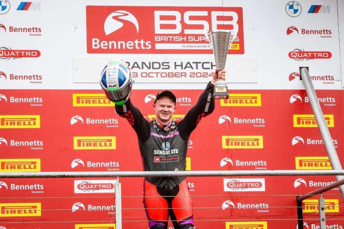 Lewis Rollo has rounded off a memorable year in the Bennetts British Superbikes Image: Colin Port Images