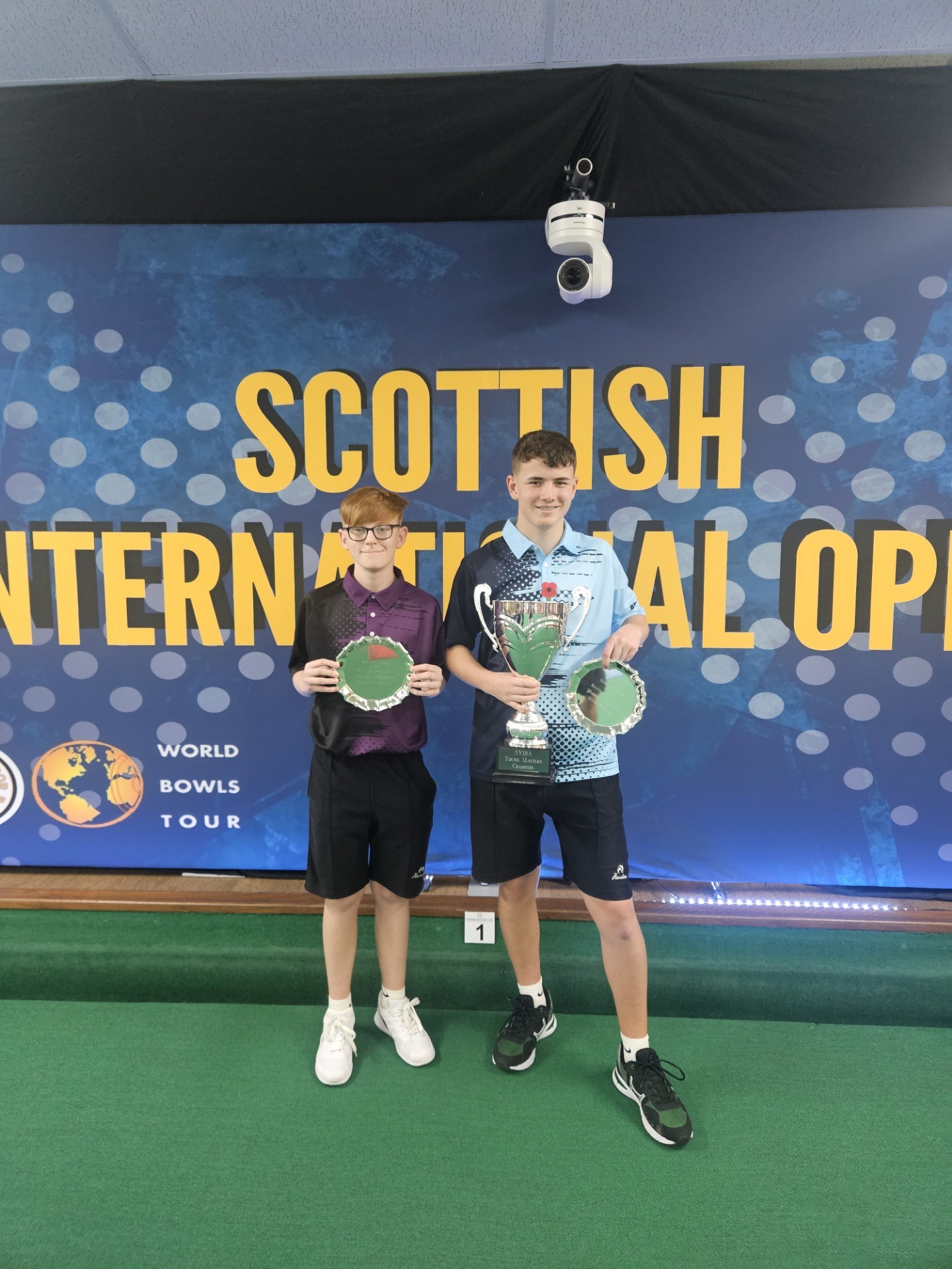 Logan Kennedy (right) defeated Thomason Jamieson to become Scottish Youth Masters champion for a second time